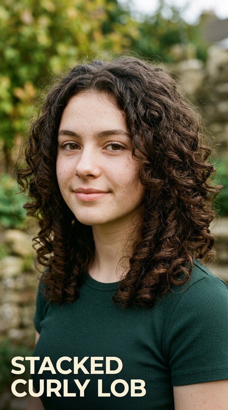 Stacked Curly Lob