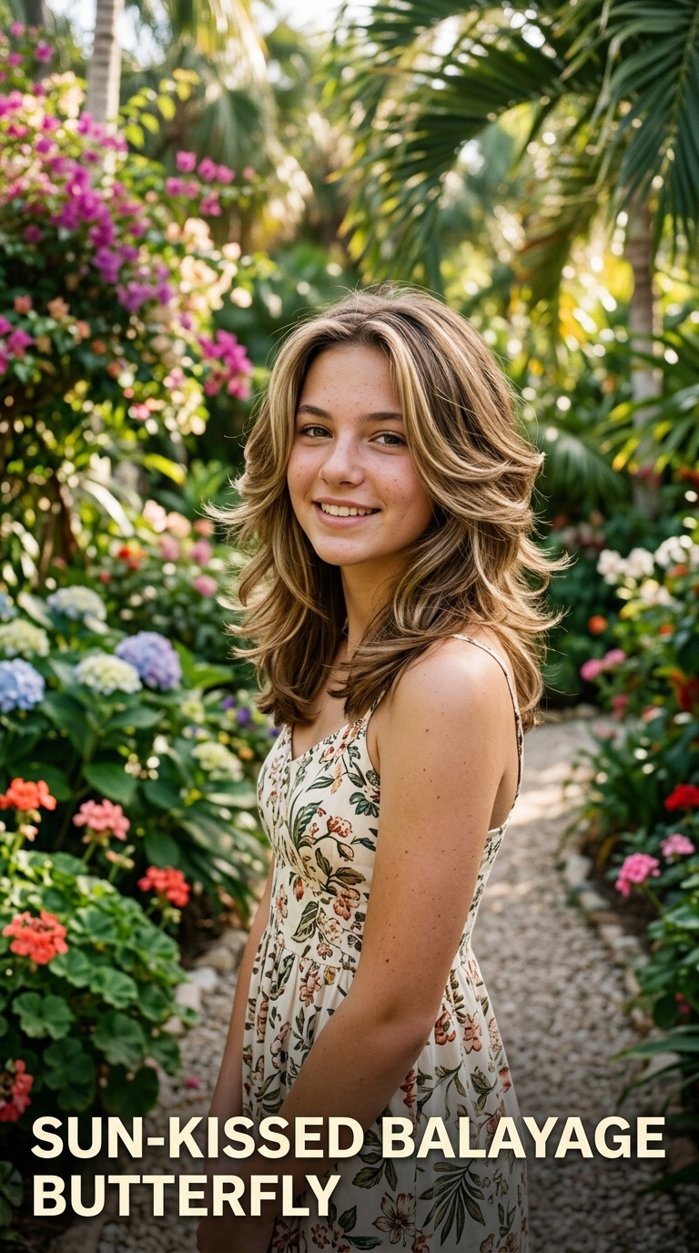 Sun-Kissed Balayage Butterfly