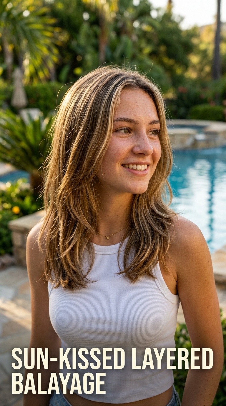 Sun-Kissed Layered Balayage