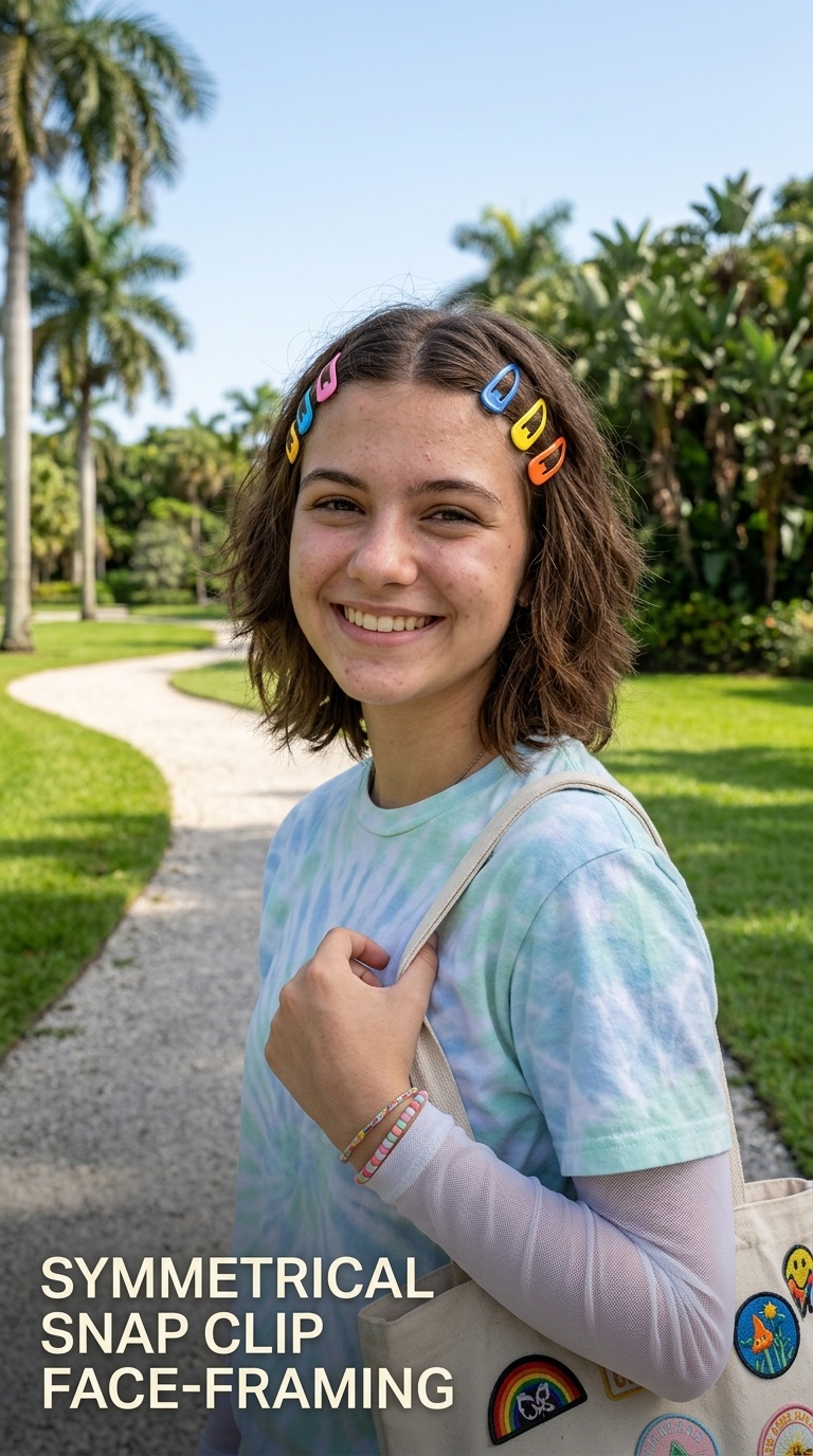 Symmetrical Snap Clip Face-Framing