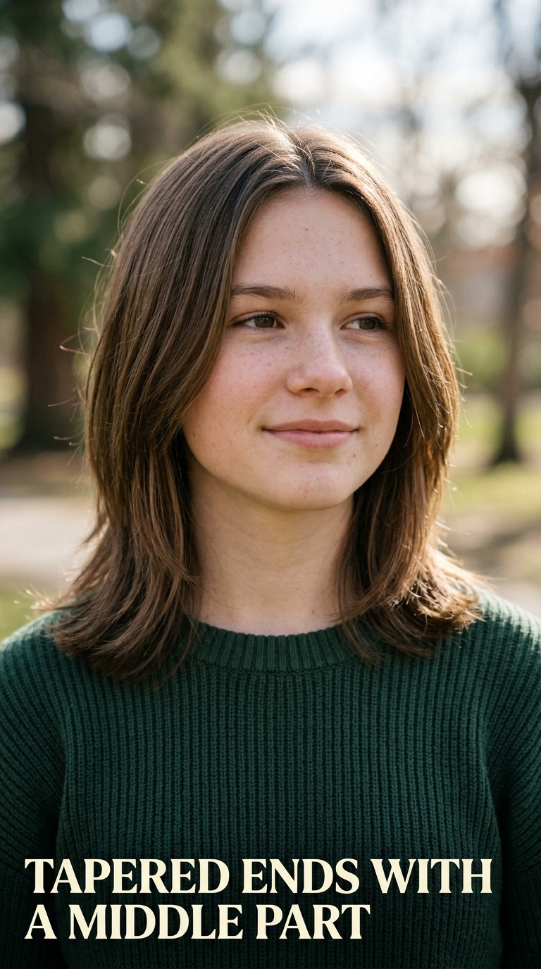 Tapered Ends with a Middle Part