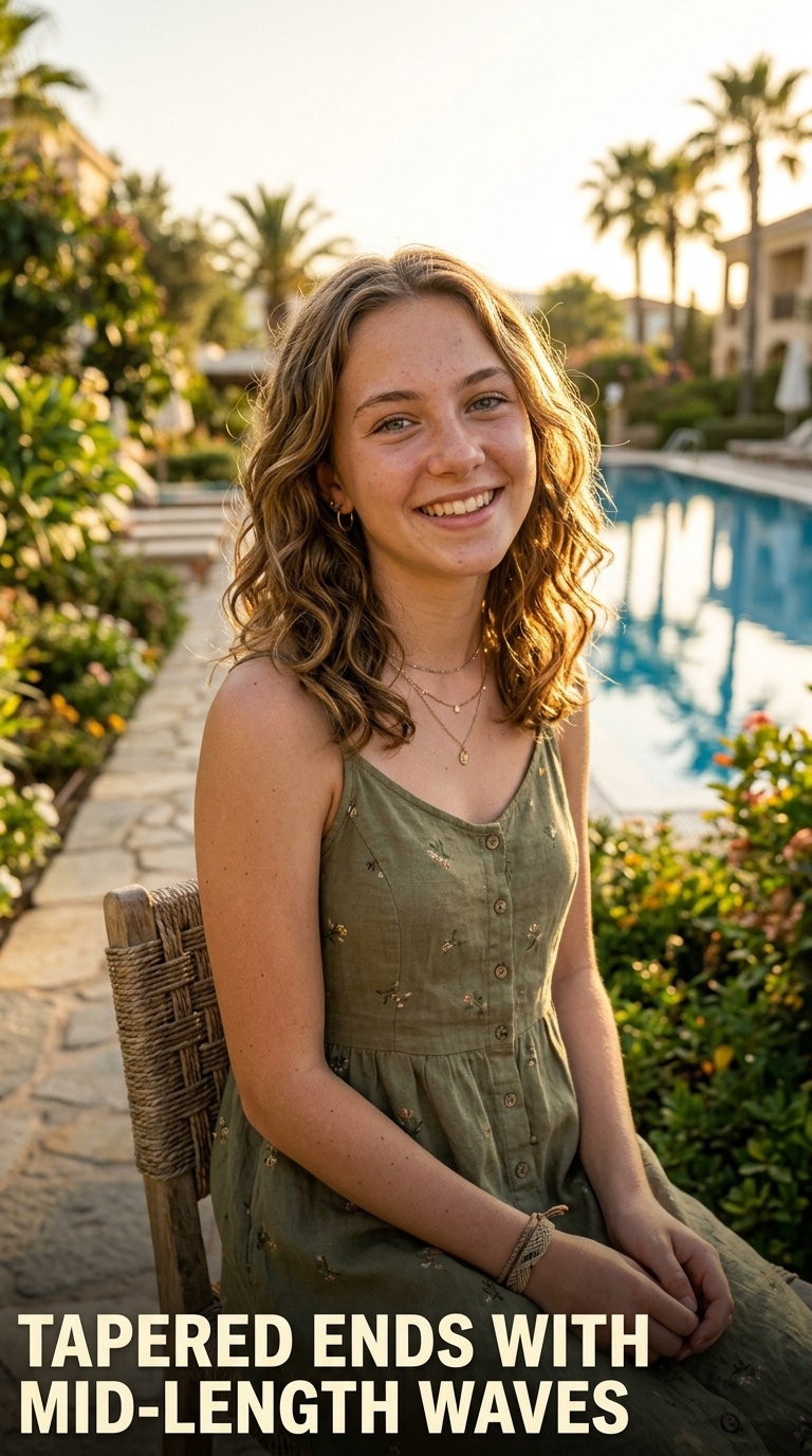 Tapered Ends with Mid-Length Waves