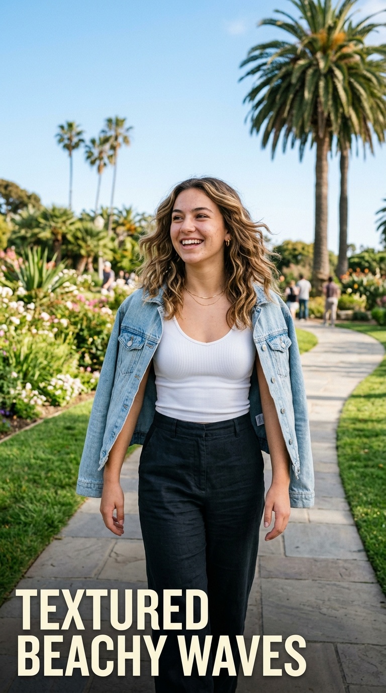 Textured Beachy Waves