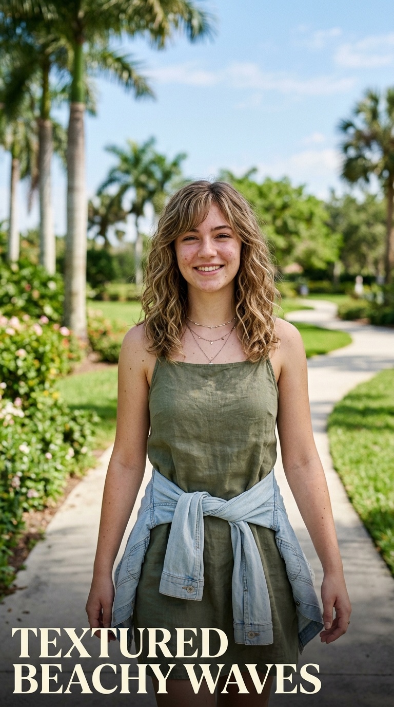 Textured Beachy Waves