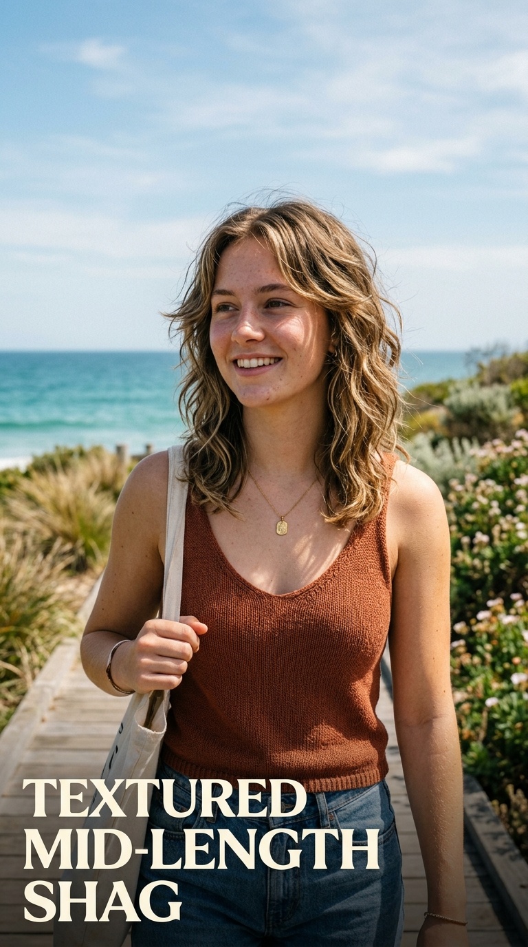 Textured Mid-Length Shag