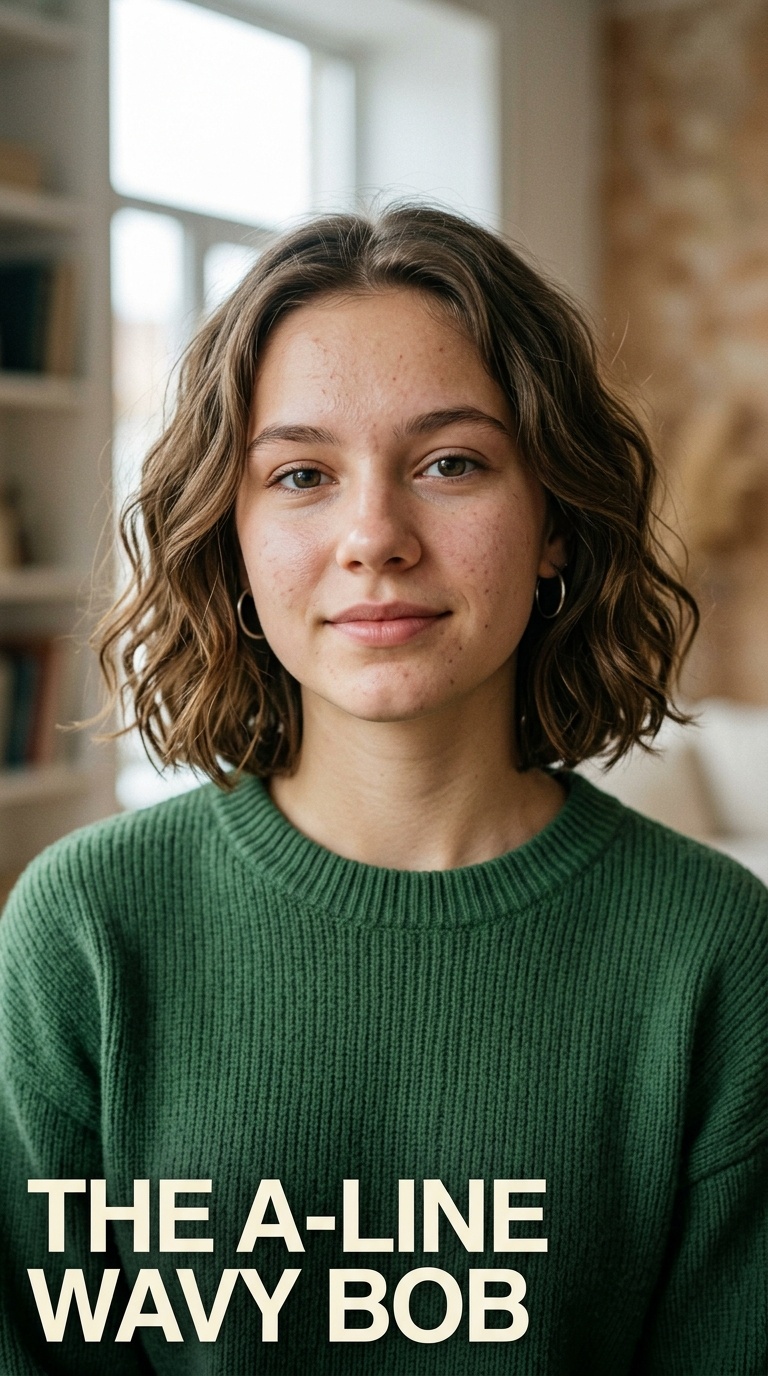 The A-Line Wavy Bob