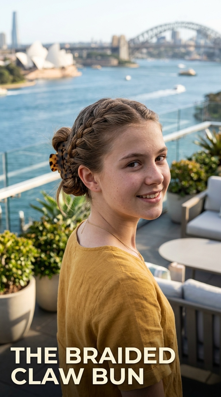 The Braided Claw Bun