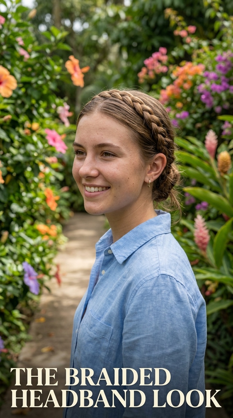 The Braided Headband Look