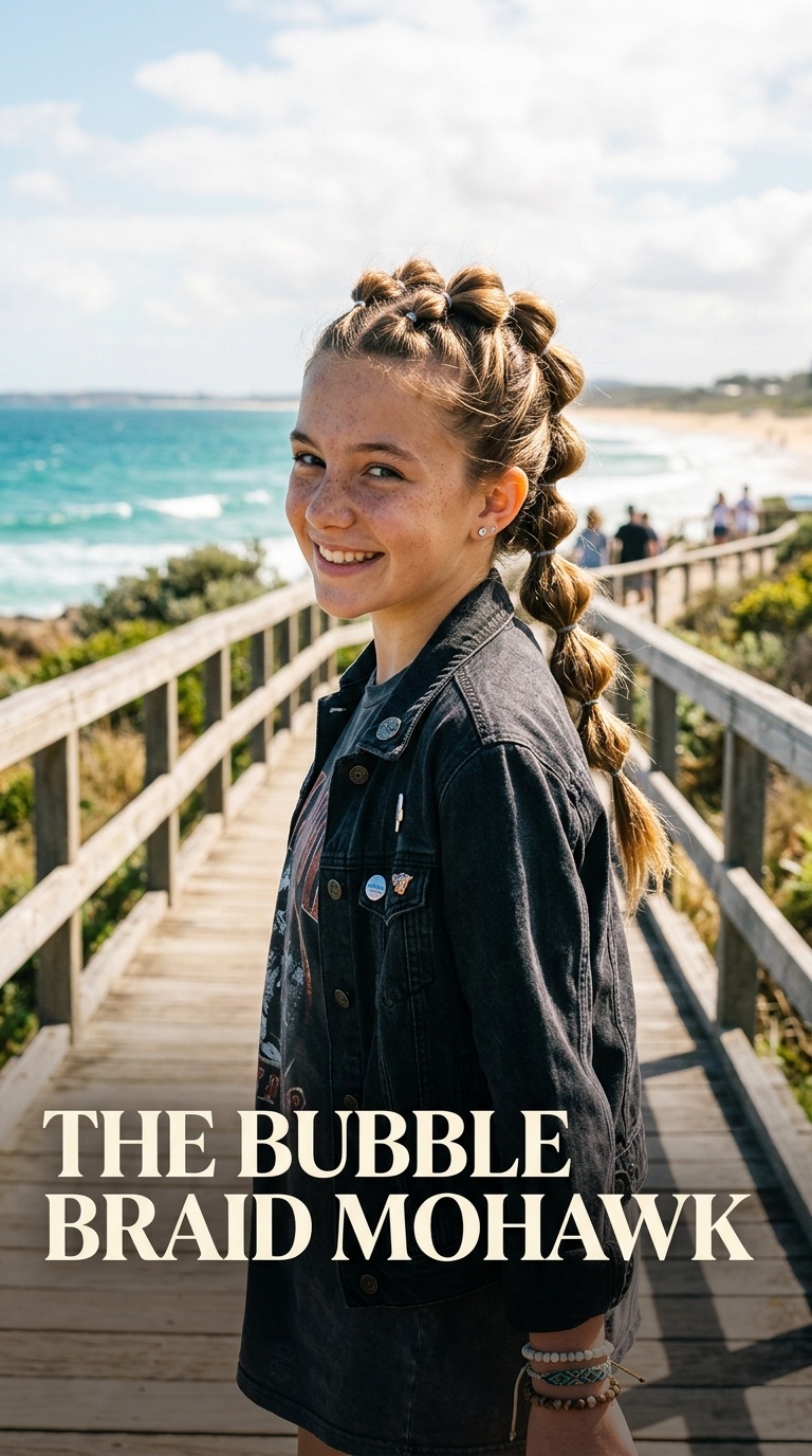 The Bubble Braid Mohawk