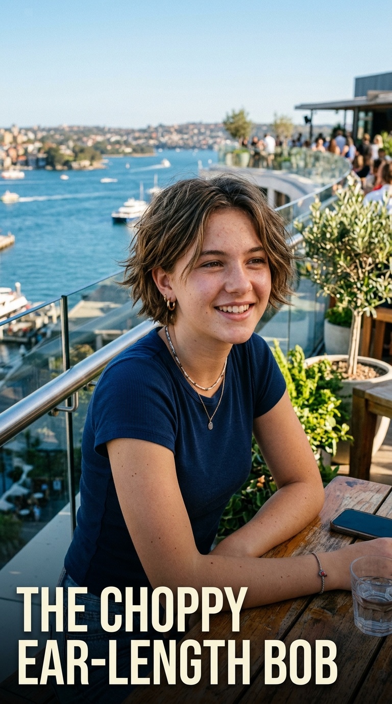 The Choppy Ear-Length Bob