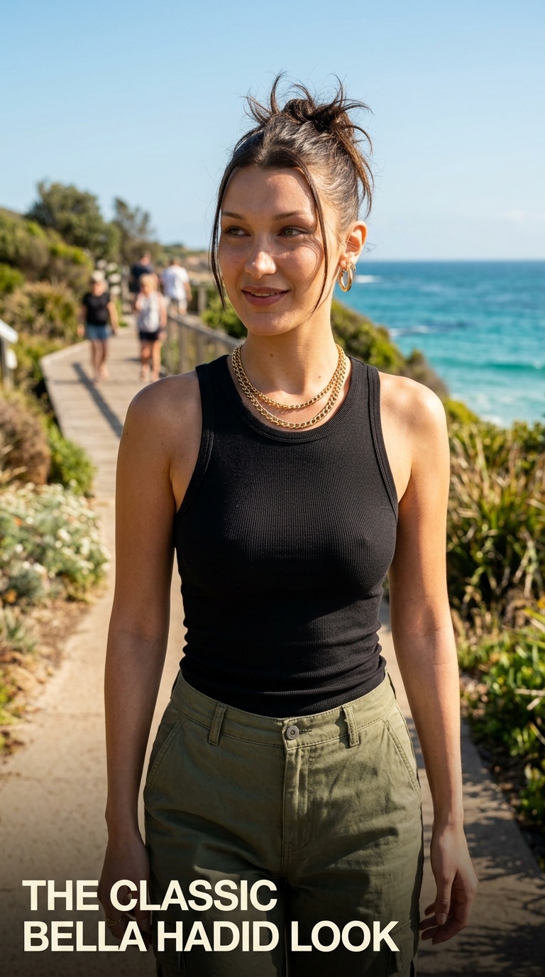 The Classic Bella Hadid Look