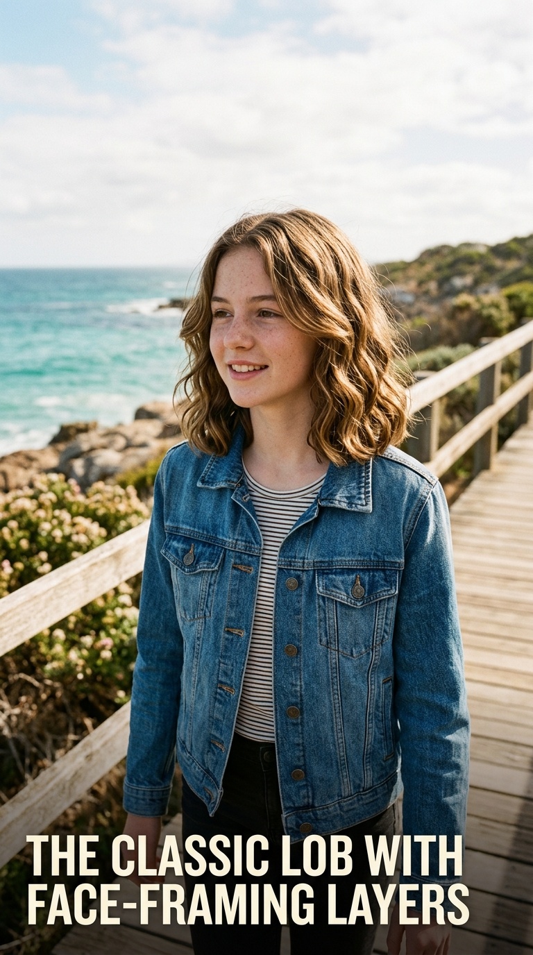 The Classic Lob with Face-Framing Layers