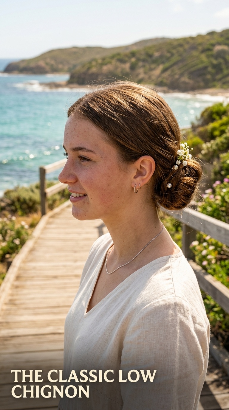 The Classic Low Chignon