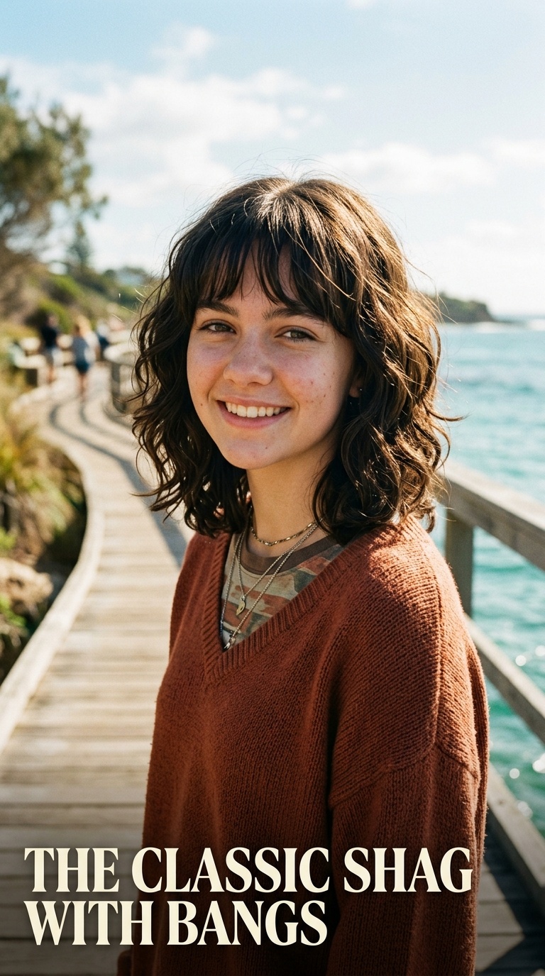 The Classic Shag with Bangs