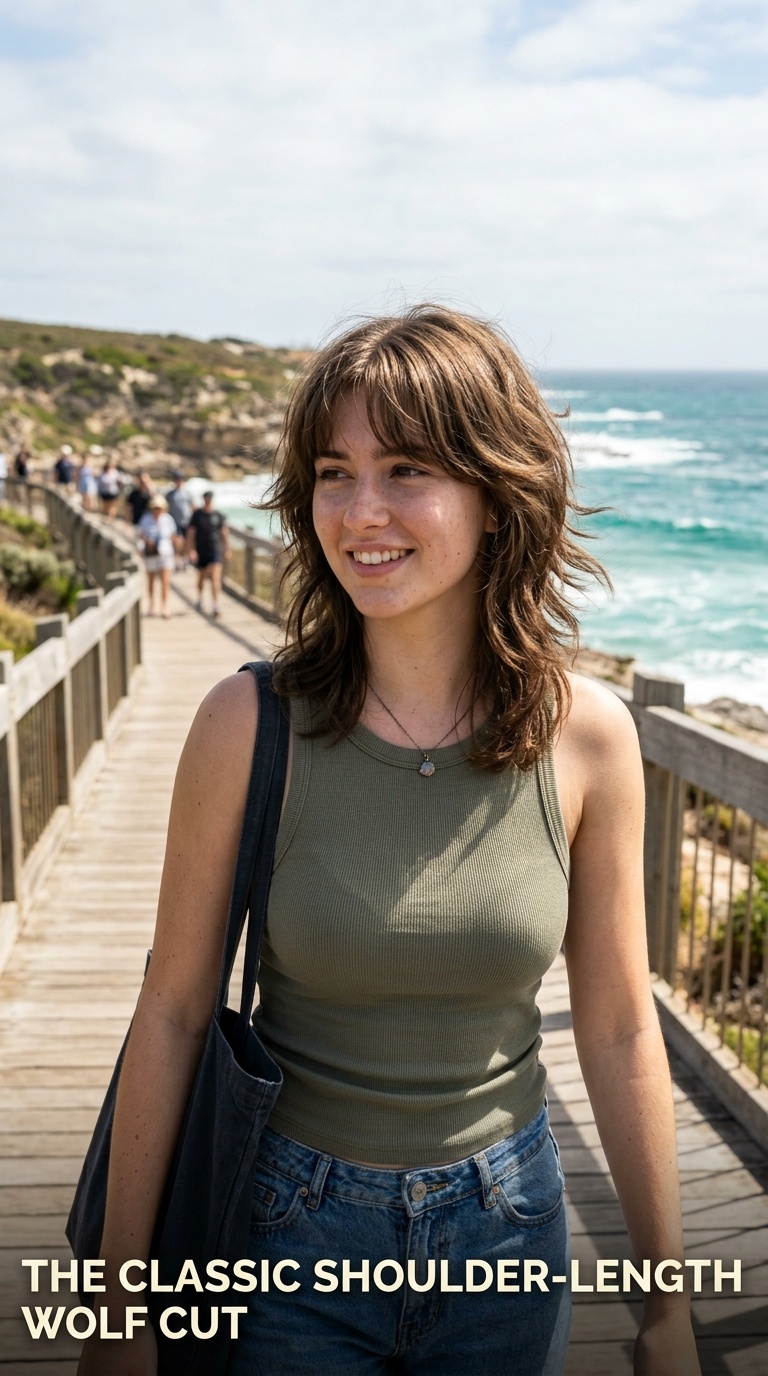The Classic Shoulder-Length Wolf Cut