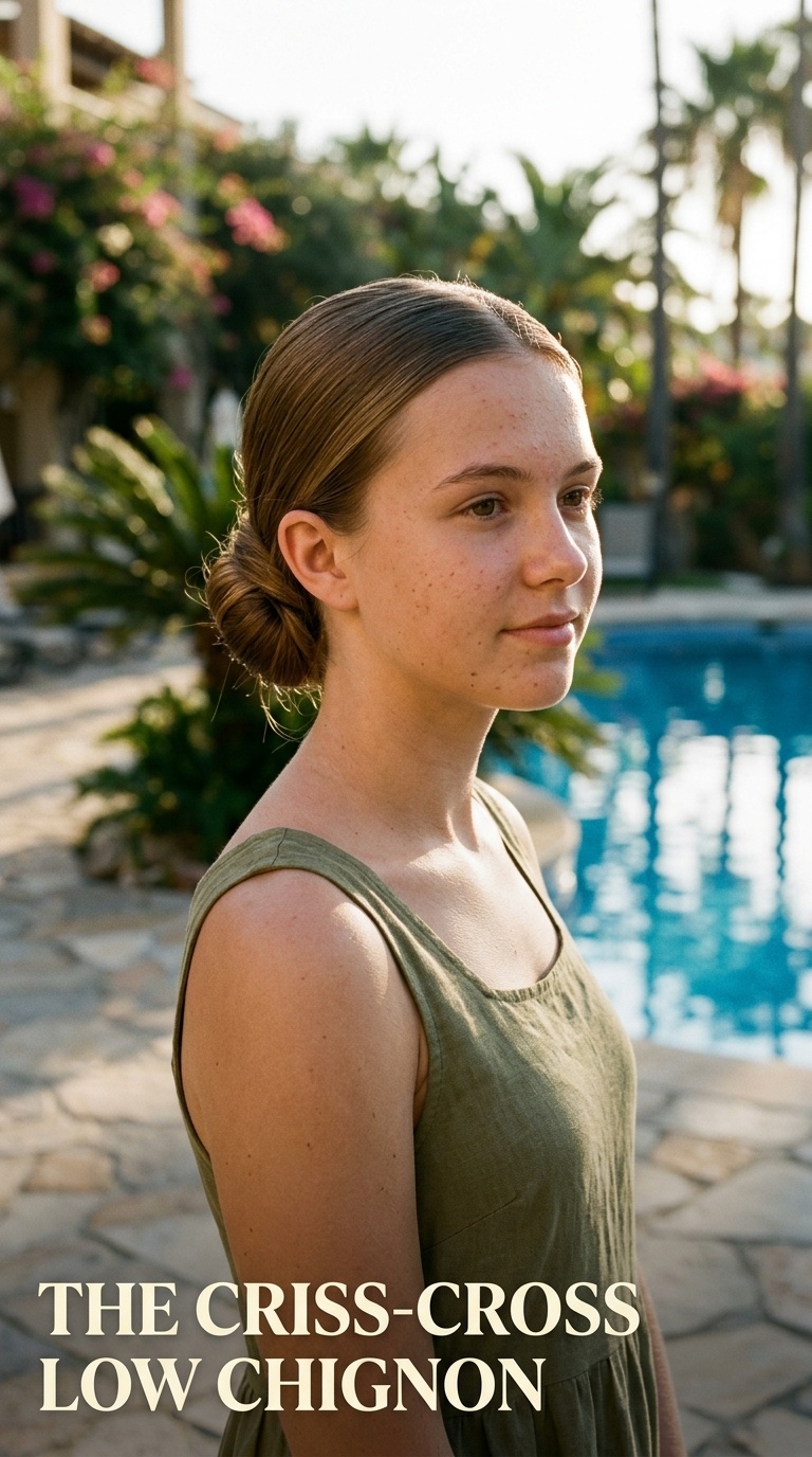 The Criss-Cross Low Chignon