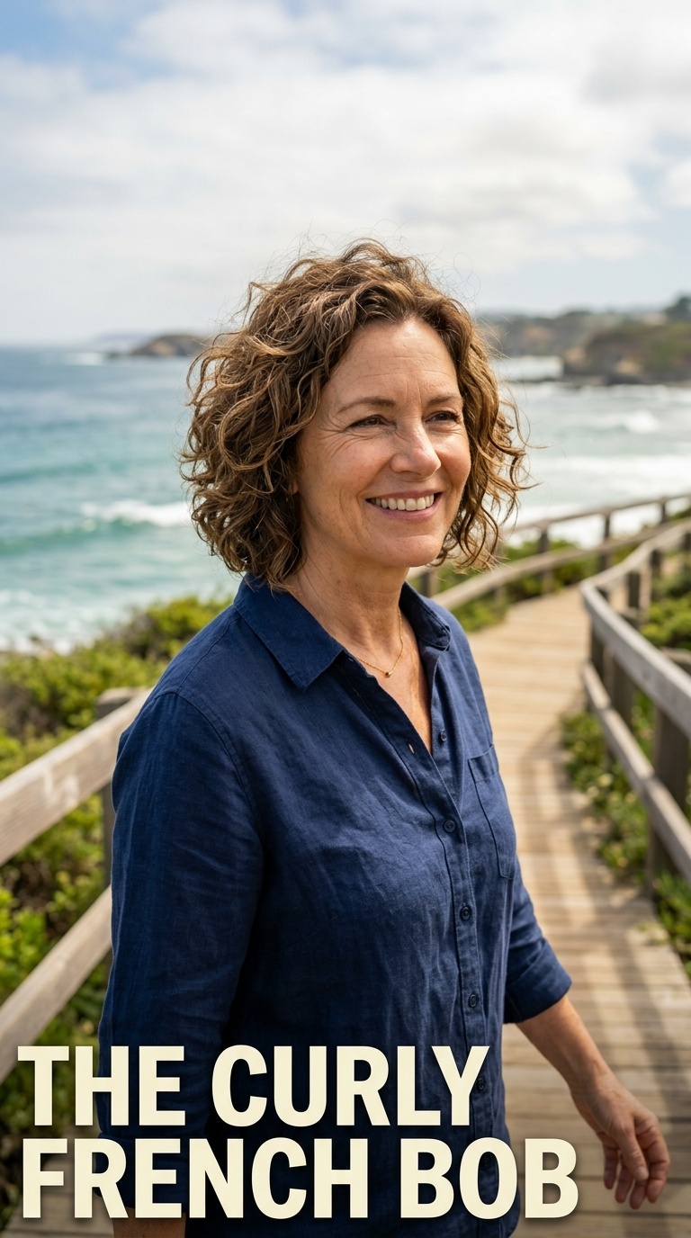 The Curly French Bob