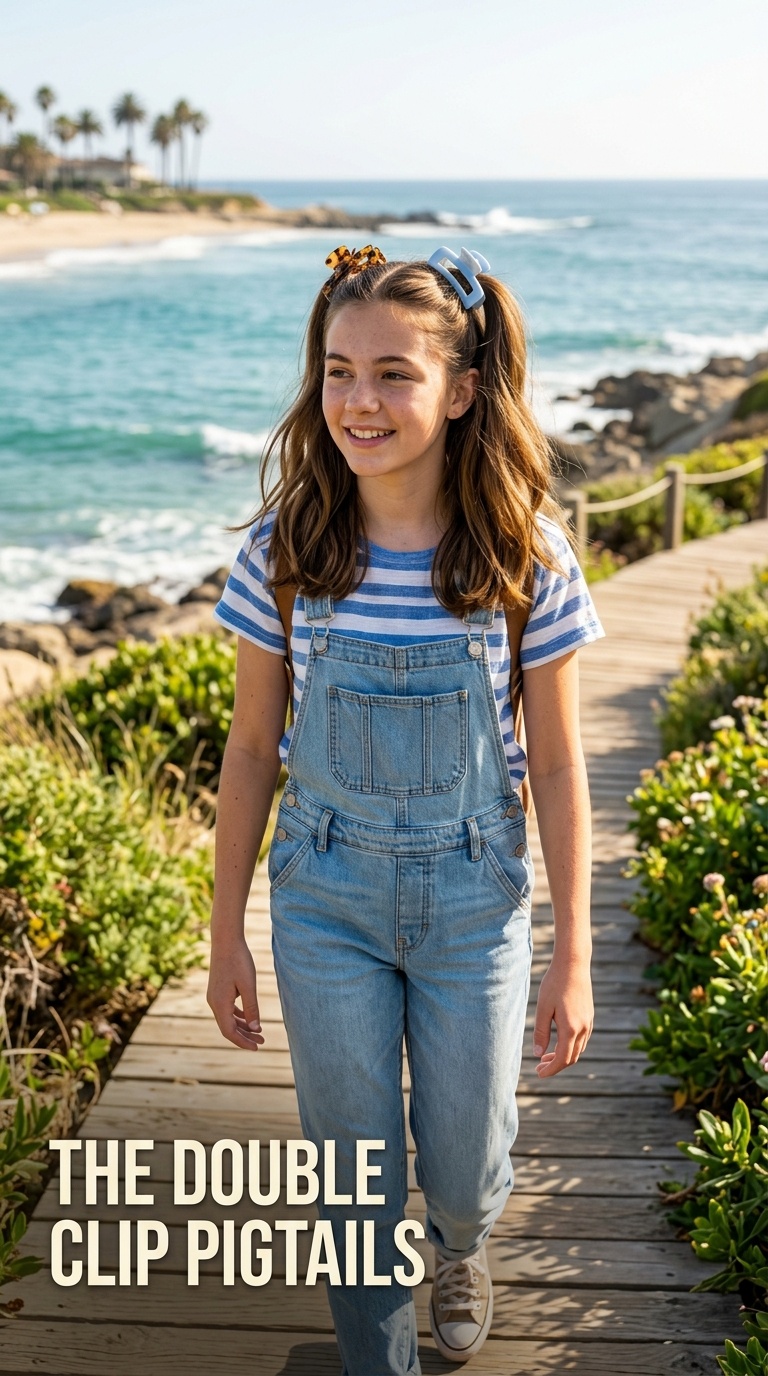The Double Clip Pigtails