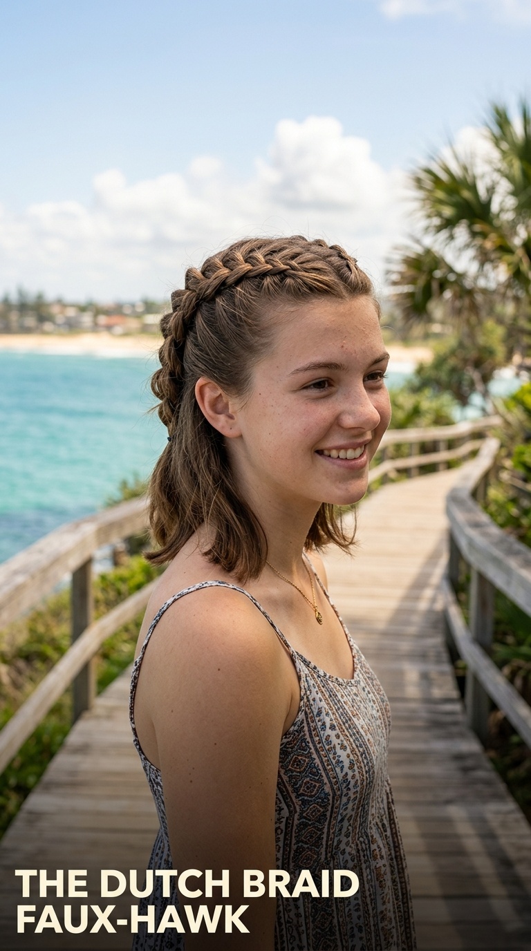 The Dutch Braid Faux-Hawk