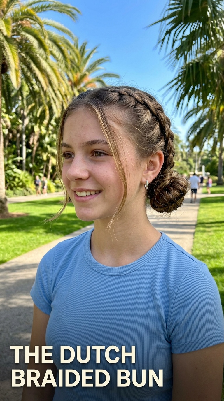 The Dutch Braided Bun