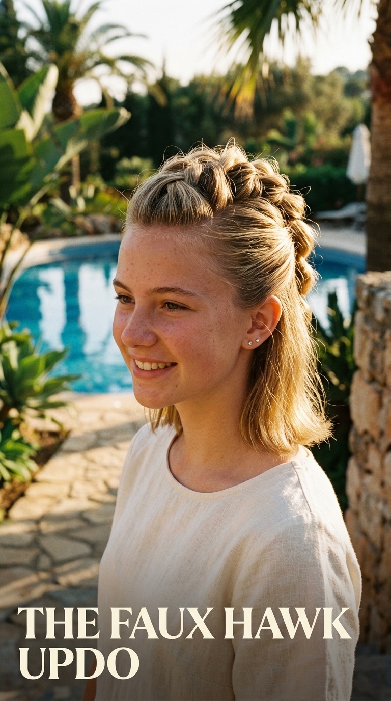 The Faux Hawk Updo