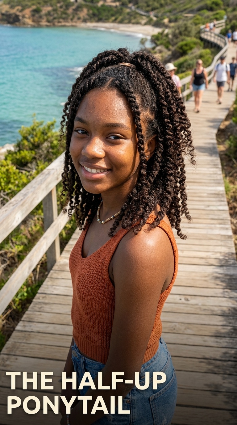 The Half-Up Ponytail
