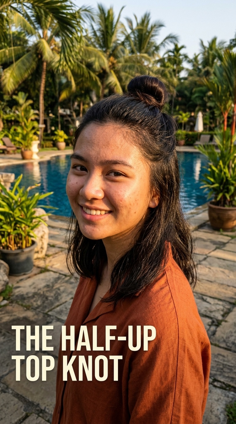 The Half-Up Top Knot