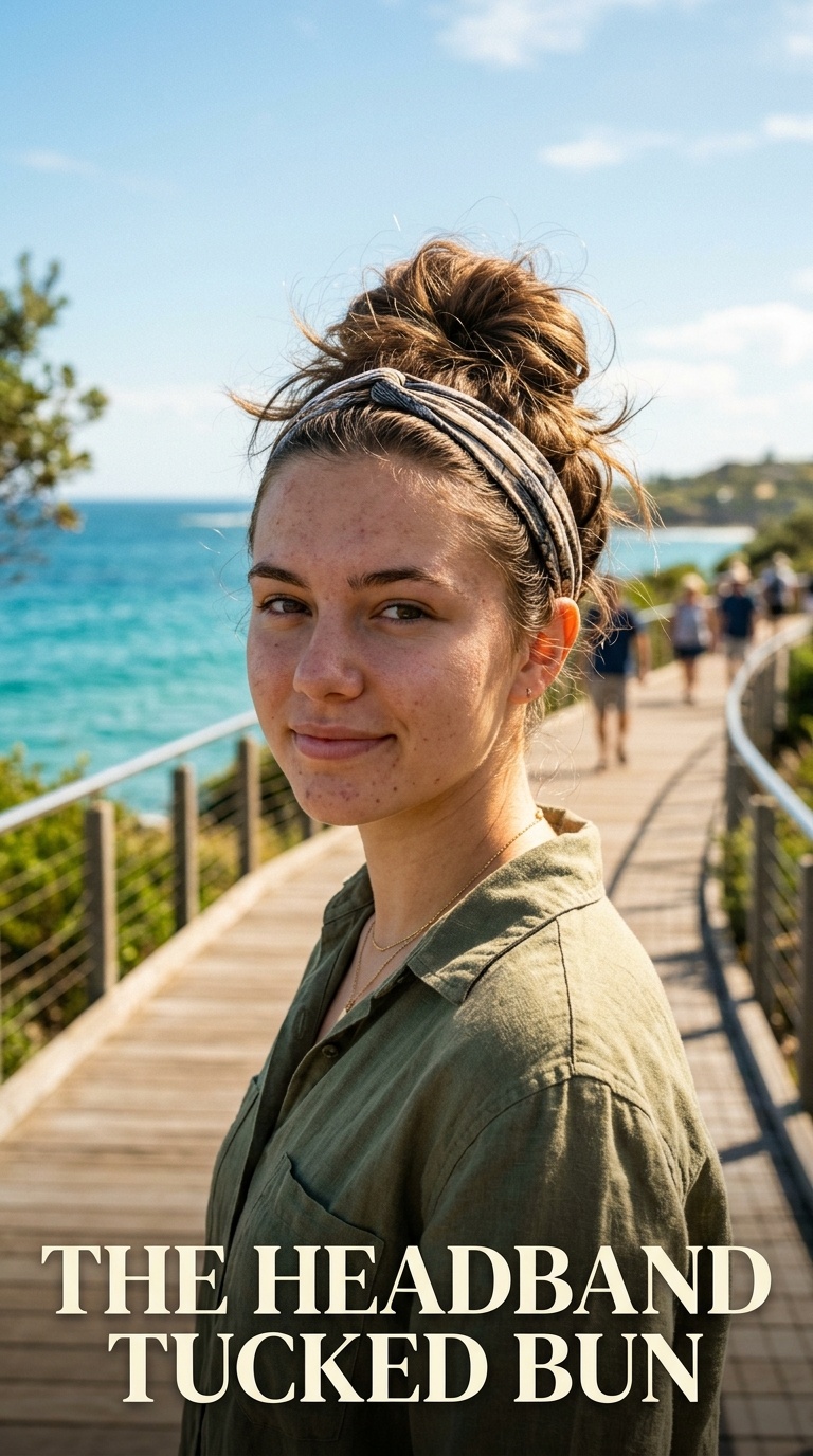 The Headband Tucked Bun