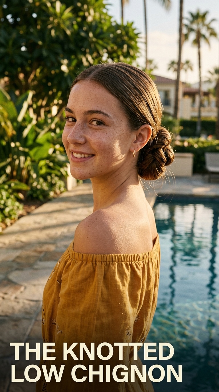 The Knotted Low Chignon