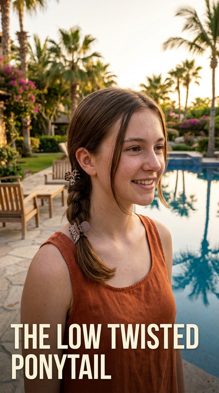 The Low Twisted Ponytail
