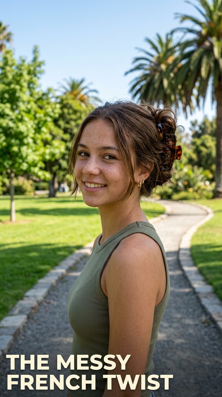 The Messy French Twist