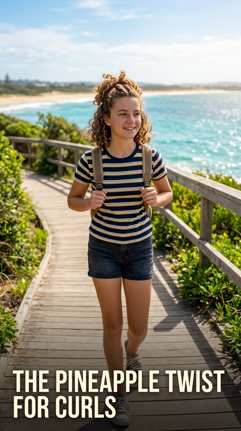 The Pineapple Twist for Curls