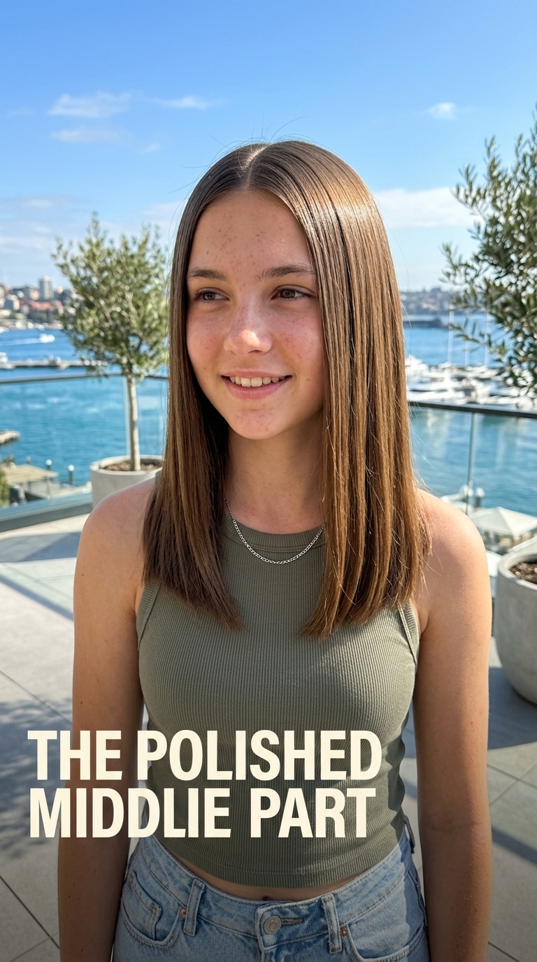 The Polished Middle Part