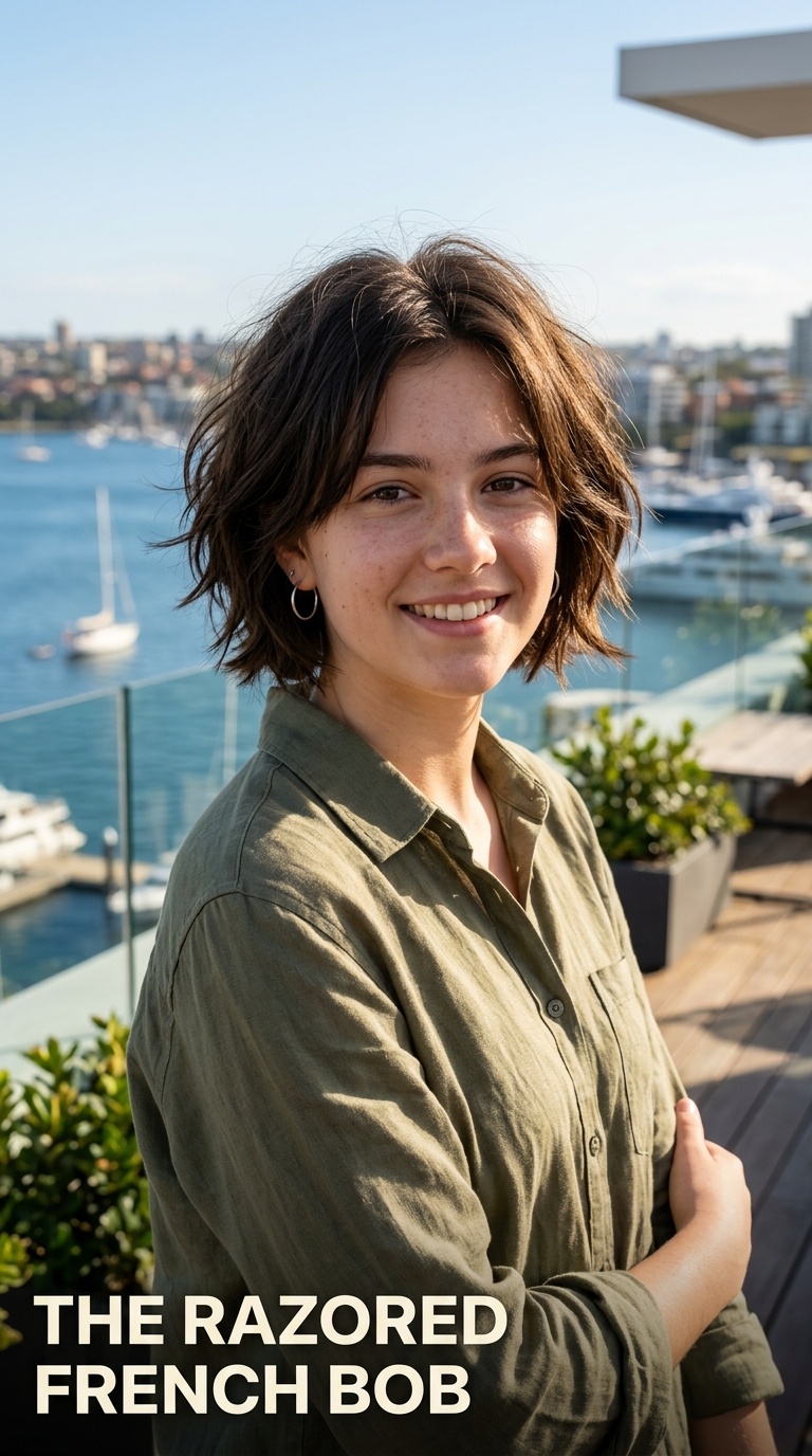 The Razored French Bob