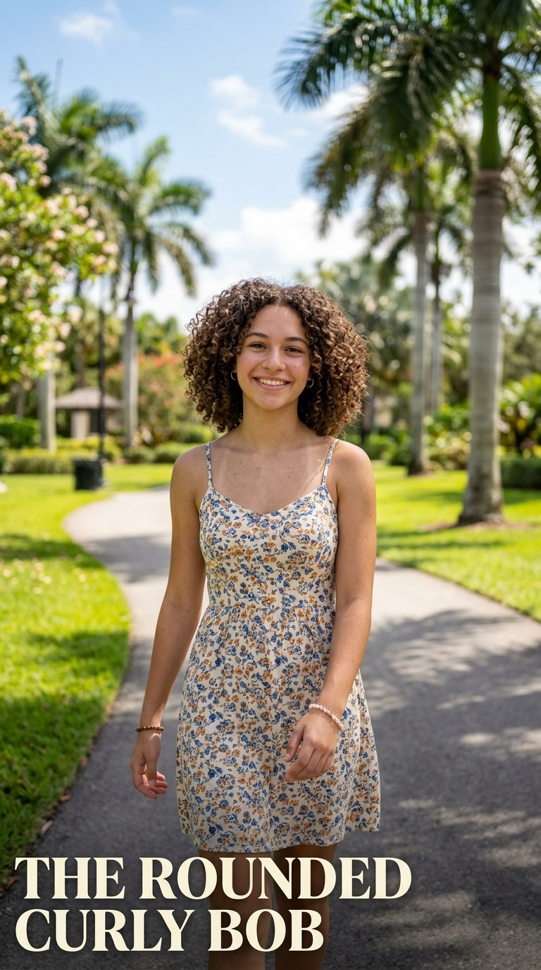 The Rounded Curly Bob
