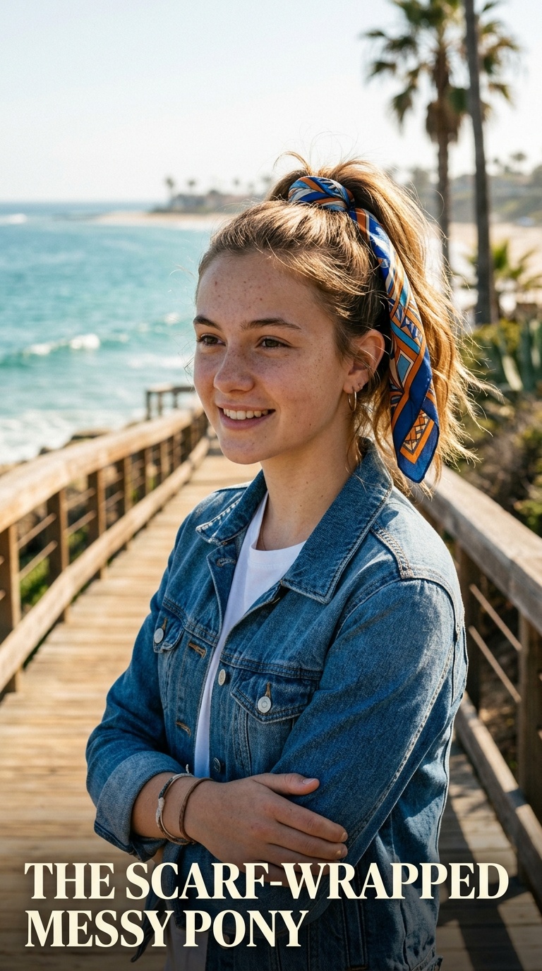 The Scarf-Wrapped Messy Pony