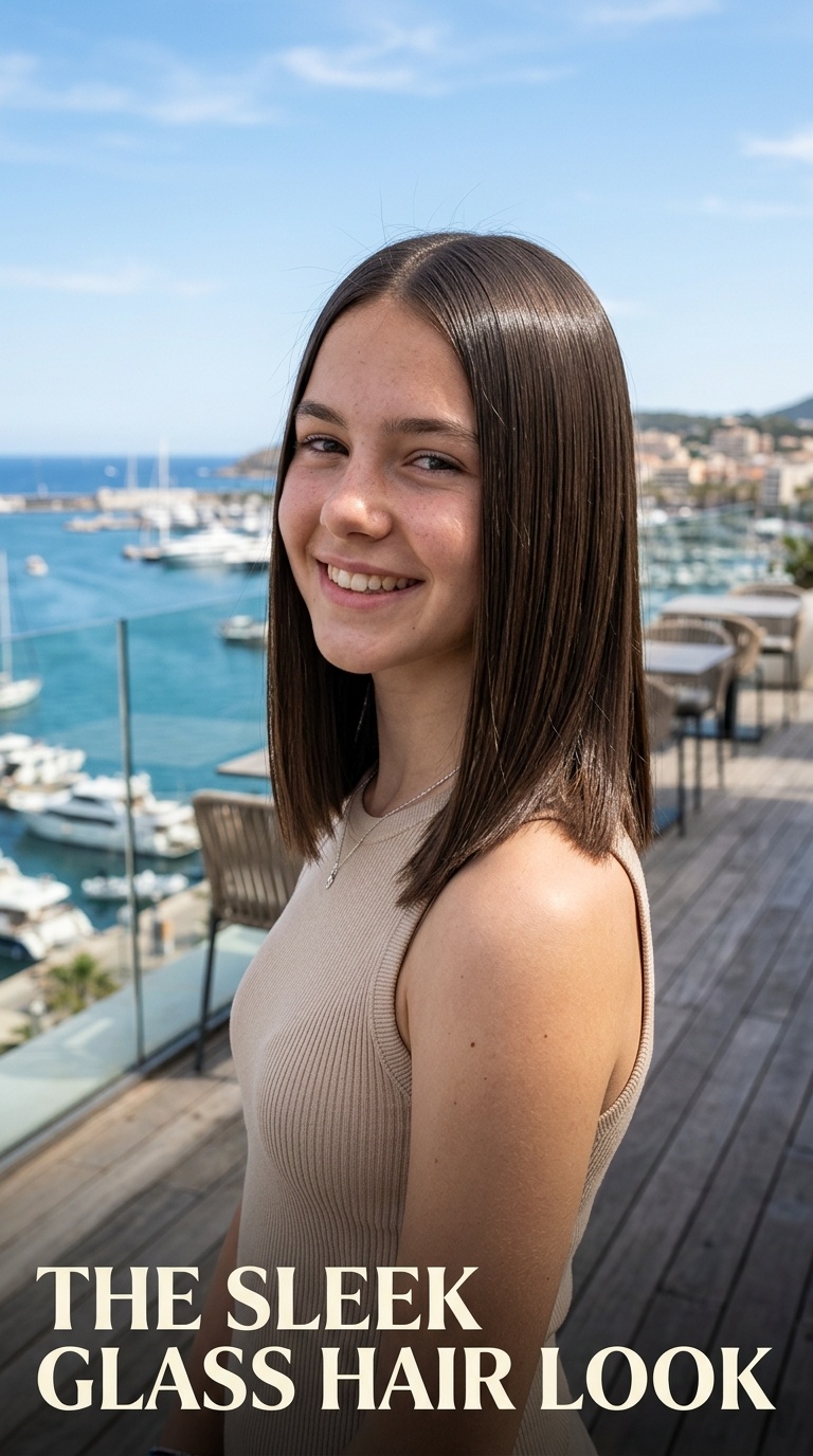 The Sleek Glass Hair Look