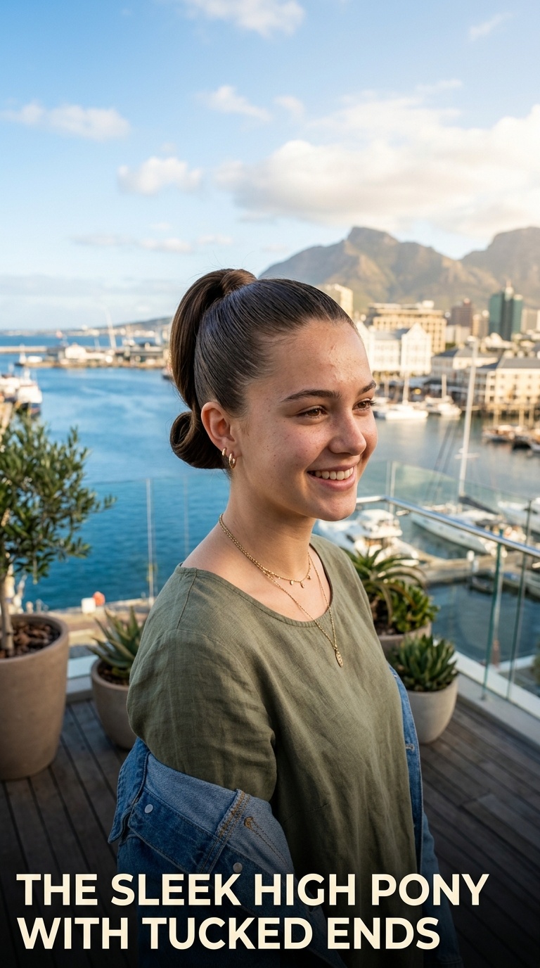The Sleek High Pony with Tucked Ends