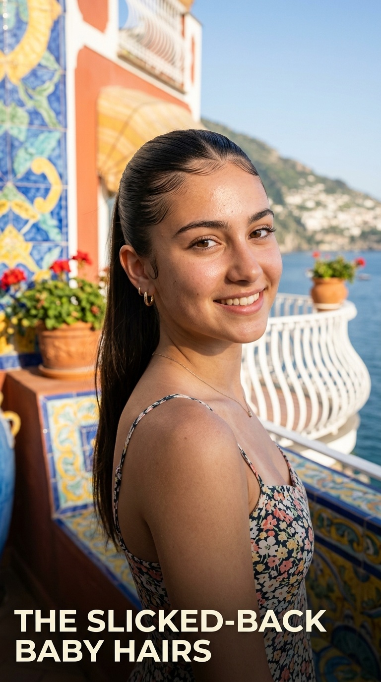 The Slicked-Back Baby Hairs