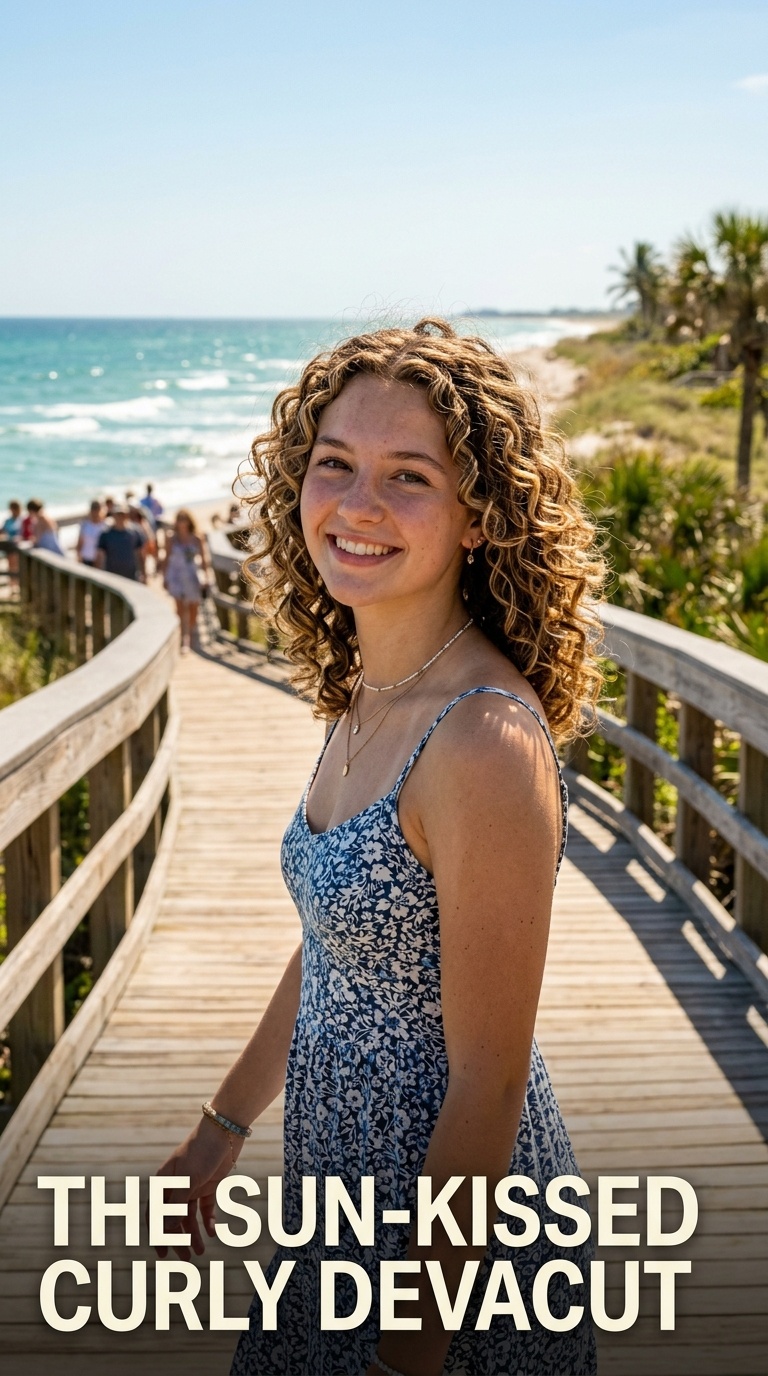 The Sun-Kissed Curly DevaCut