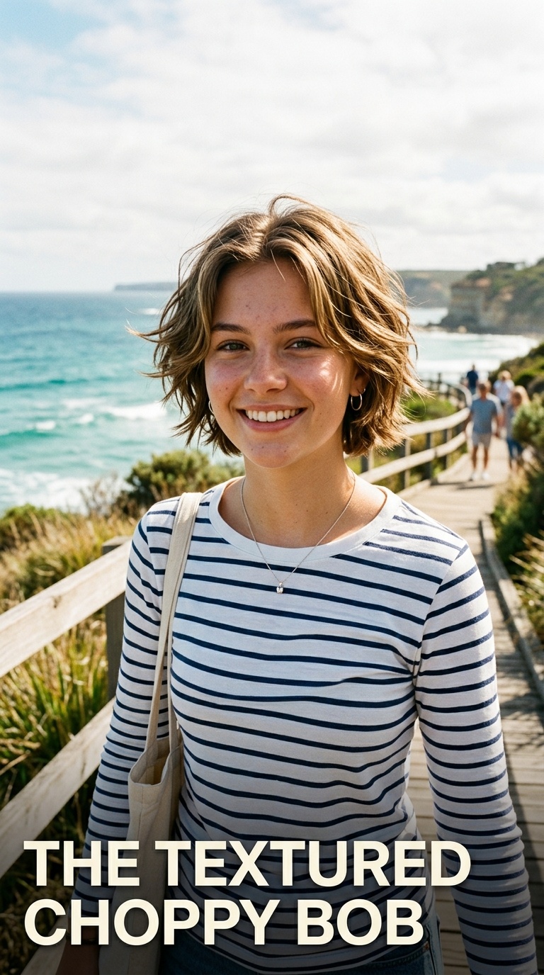 The Textured Choppy Bob