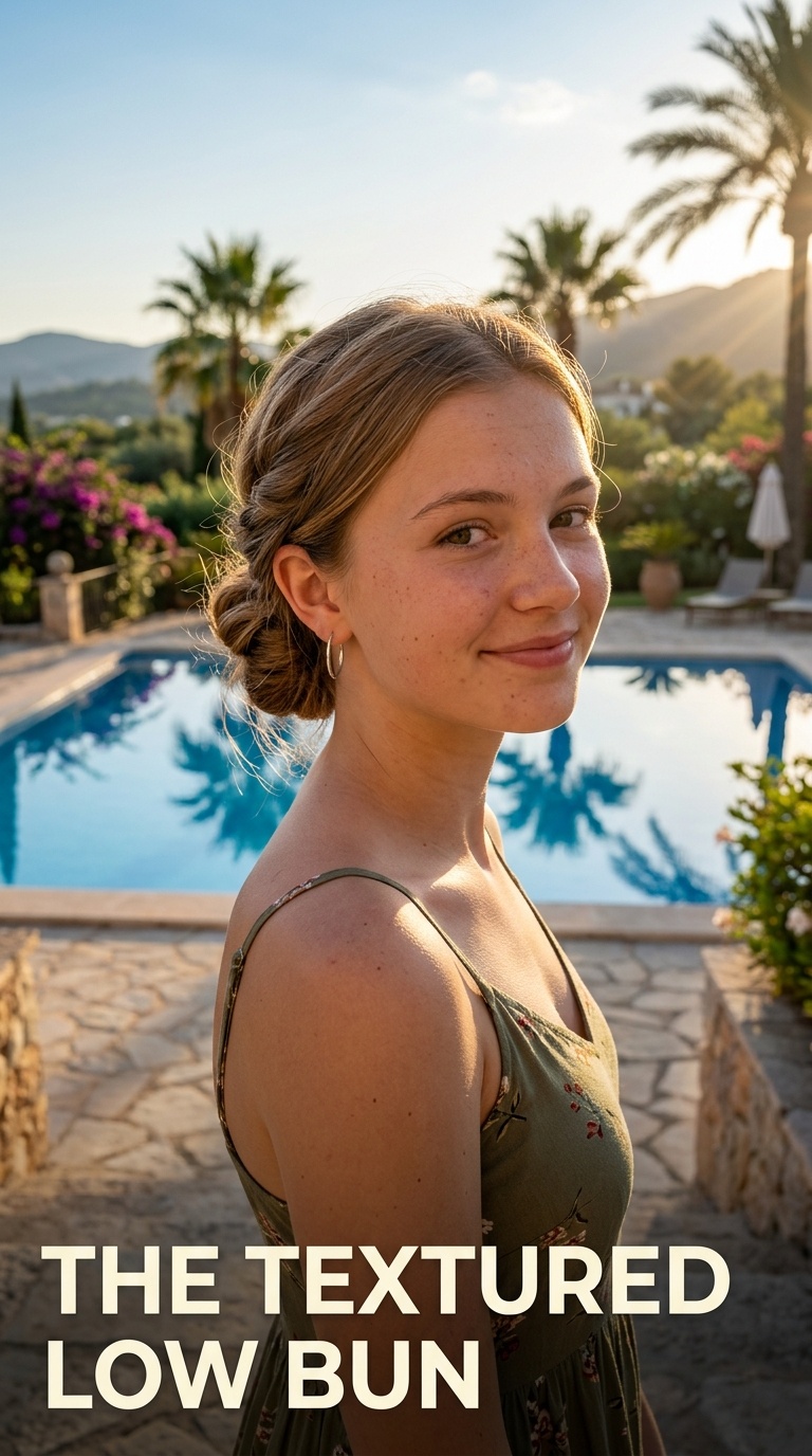 The Textured Low Bun