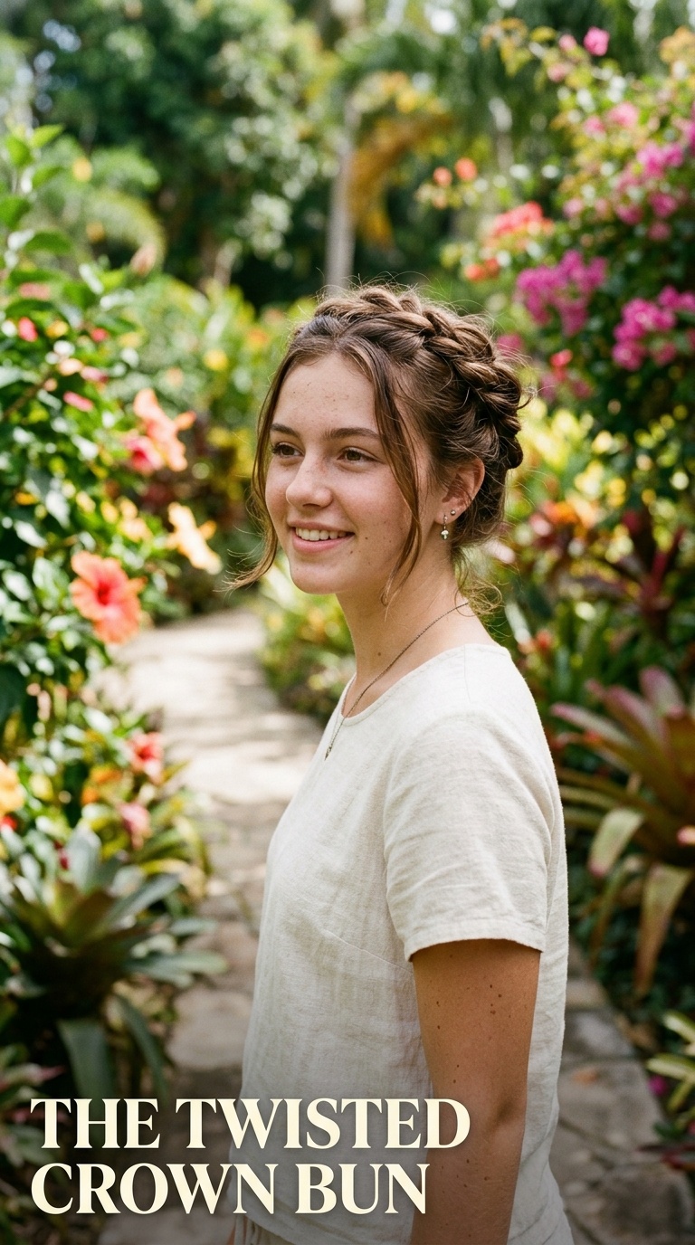 The Twisted Crown Bun