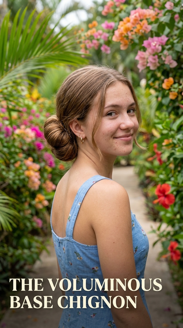 The Voluminous Base Chignon