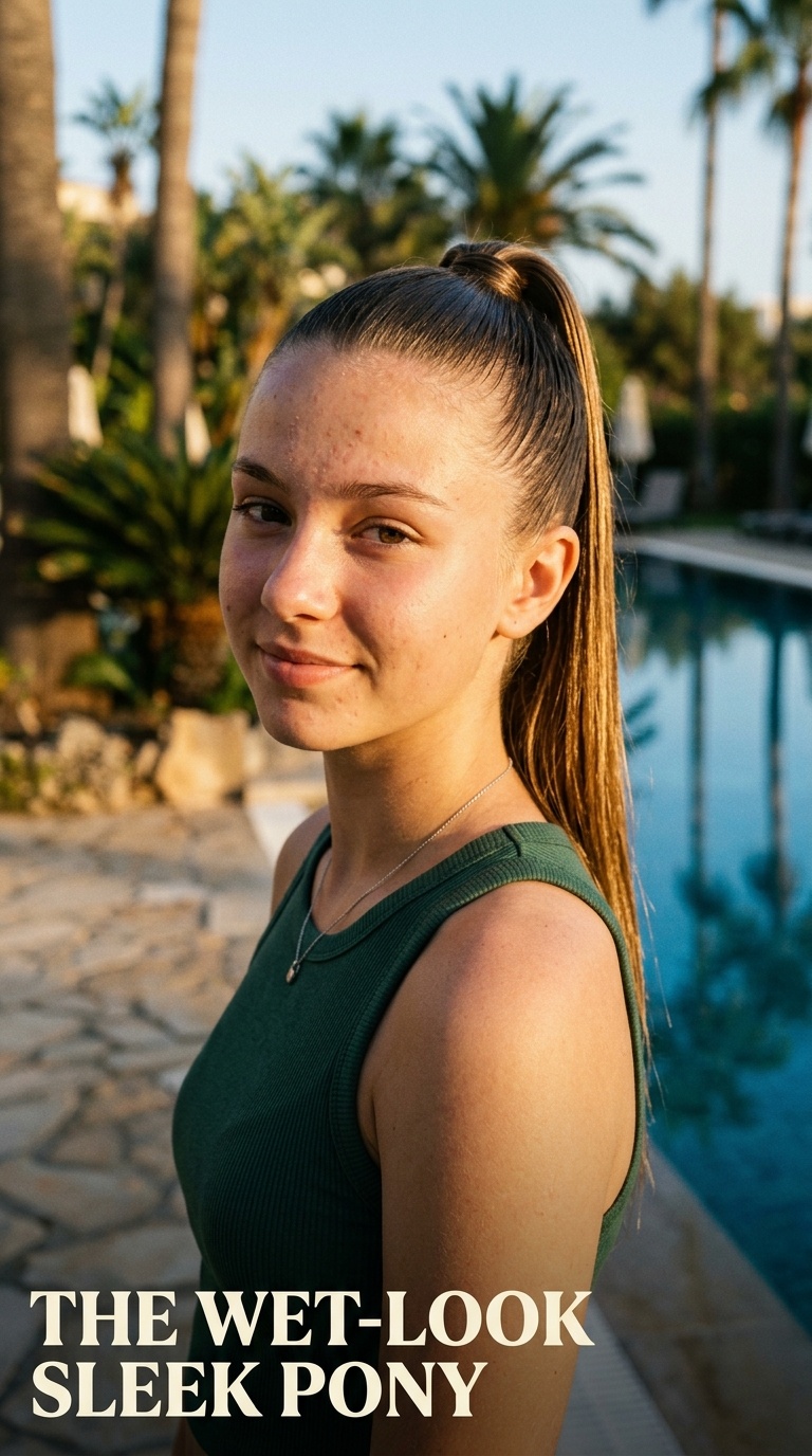 The Wet-Look Sleek Pony