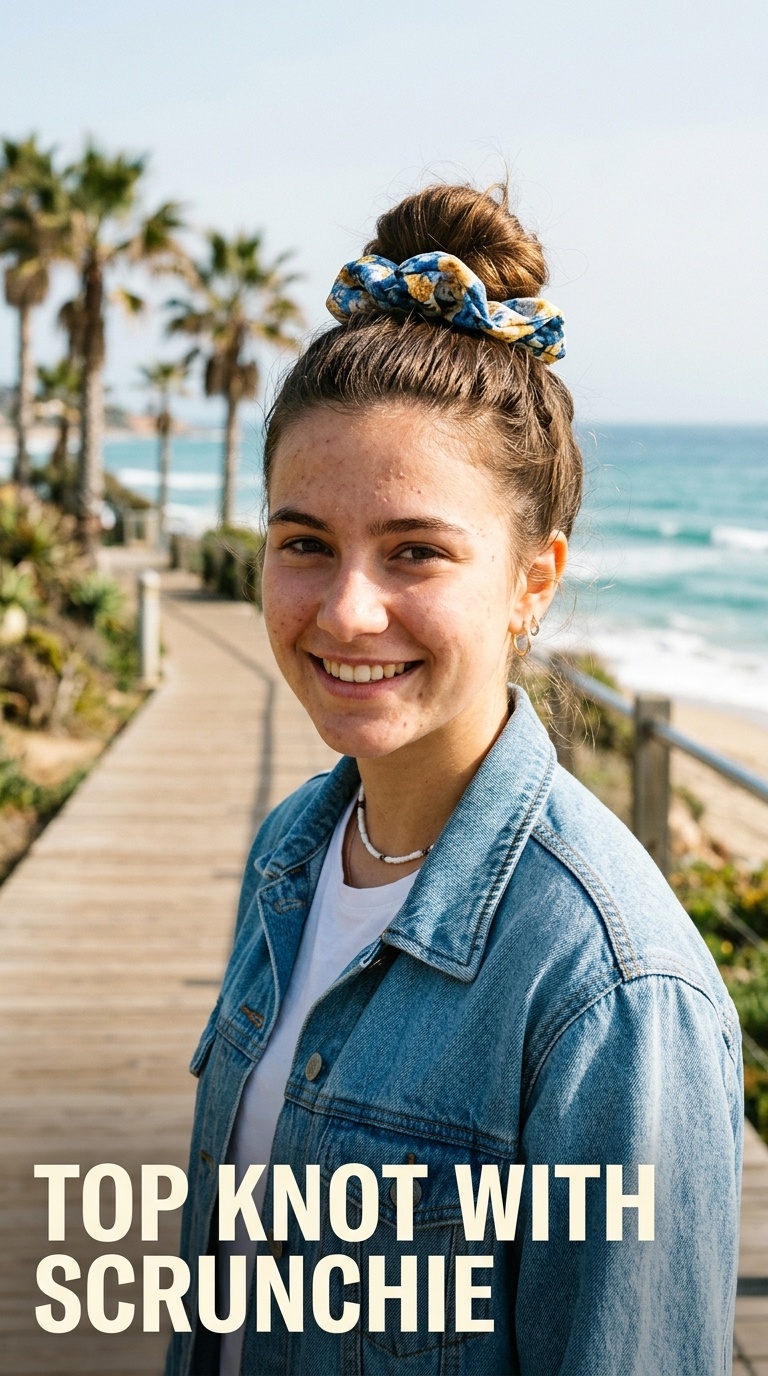Top Knot with Scrunchie