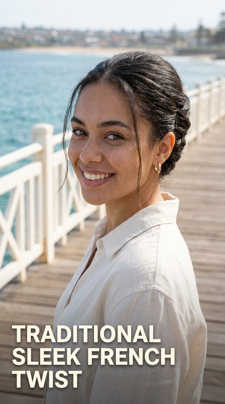 Traditional Sleek French Twist