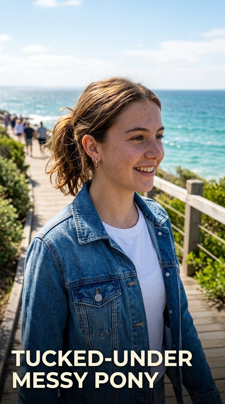Tucked-Under Messy Pony