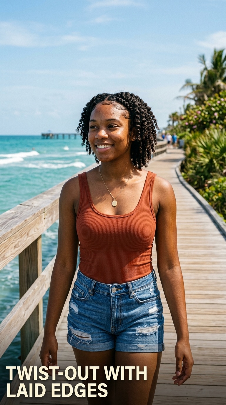 Twist-Out with Laid Edges
