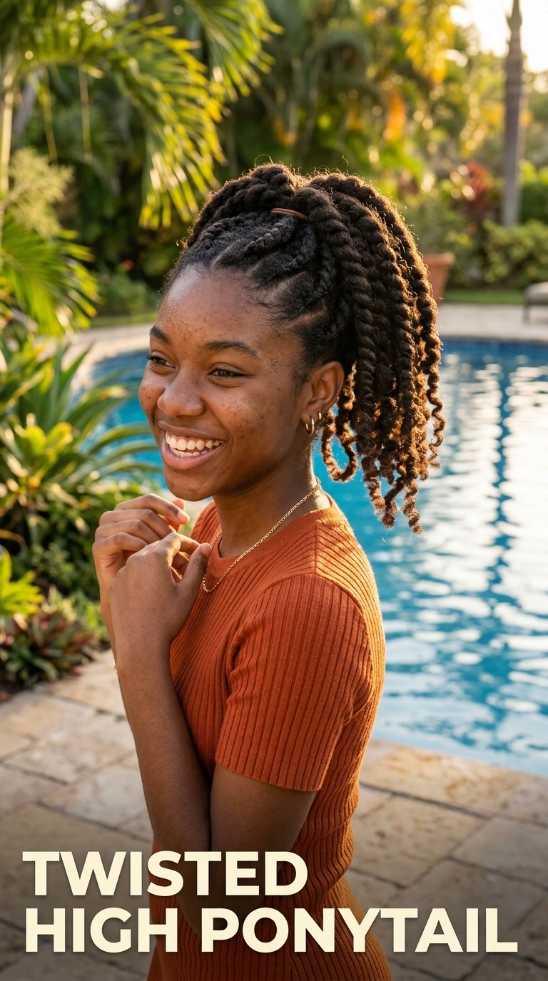 Twisted High Ponytail